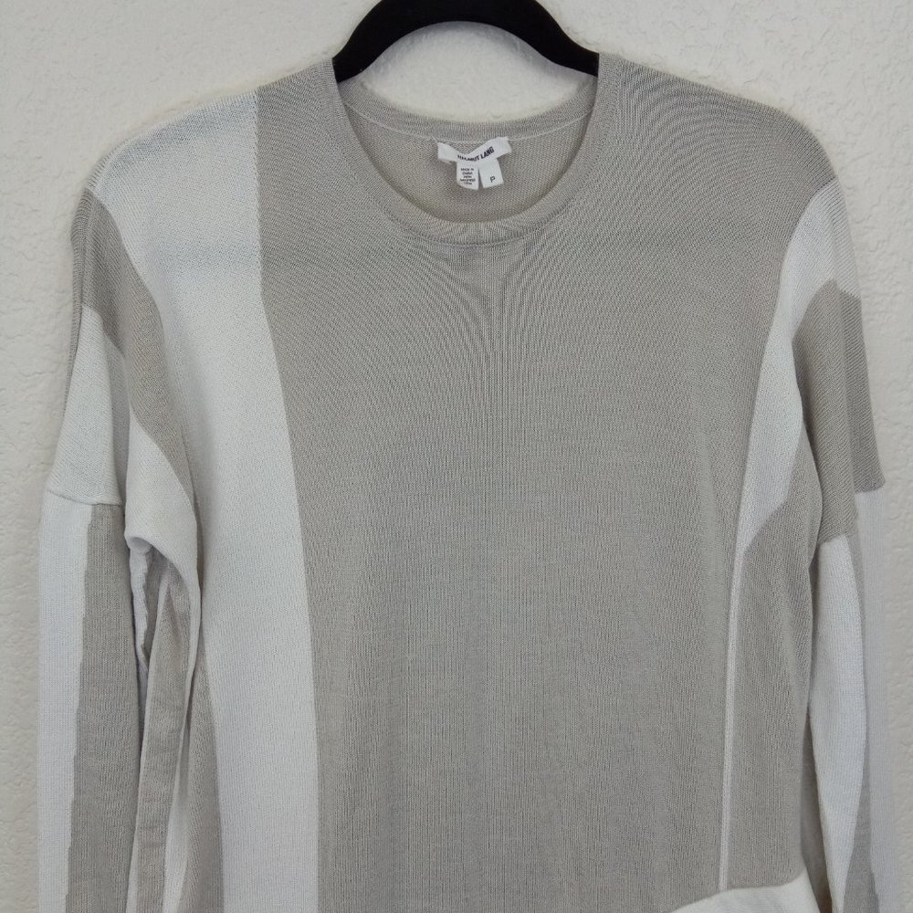 Helmut Lang Color Block Alpaca & Silk Knit Sweater - image 3